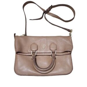 Tory Burch Robinson Pebbled Foldover Messenger Bag